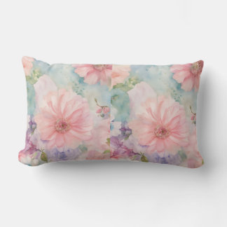 Ethereal Watercolor Floral Dream Pillow Cover”