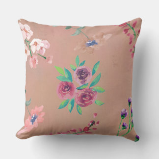 Ethereal Watercolor Floral Pillow Cover