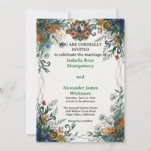 Ethereal Watercolor Soft Pastels Elegant Wedding I Invitation