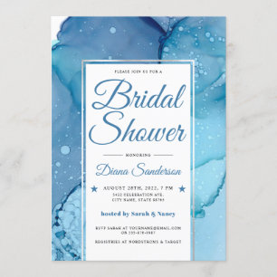 Ethereal Wave Bridal Shower Invitations V07