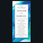 Ethereal Wave Wedding Ceremony Program Beach Programme<br><div class="desc">Ethereal Wave Wedding Ceremony Program Beach Island Day of Stationary. Part of the Ethereal Wave Collection V01</div>