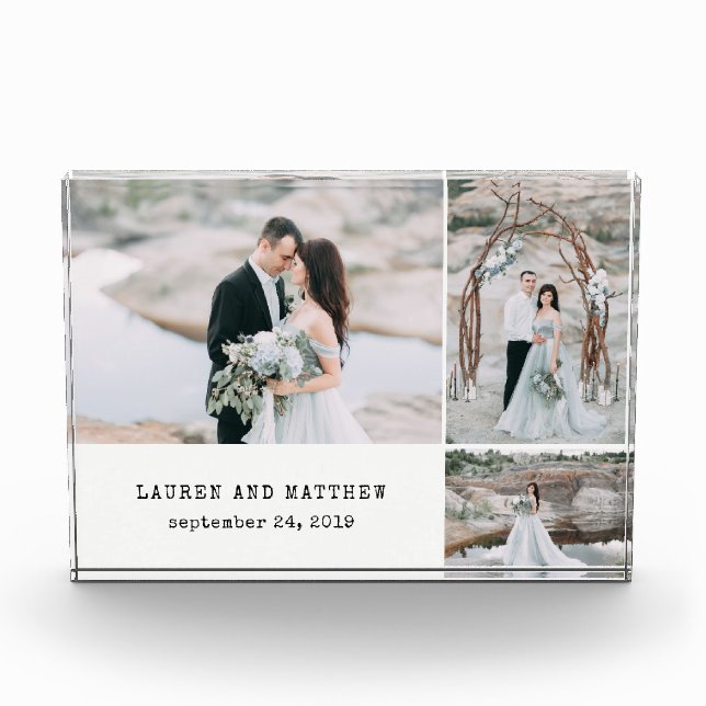 Ethereal Wedding | 3 Photo Collage Block (Front)