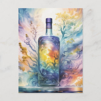 Ethereal Whispers - Magical Potion Bottle Postcard
