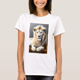 Ethereal White Majestic Lion T-Shirt