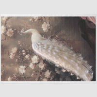 Ethereal White Peacock, Moody Magnolia Floral 