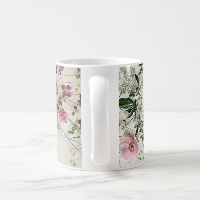 Ethereal Wildflower Meadow Botanical Coffee Mug (Handle)