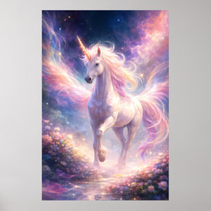 Ethereal Winged Unicorn of Light ManJiangHong Fa Poster