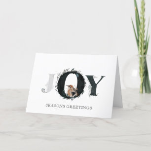 Ethereal Winter Joy Christmas Seasons Greetings Holiday Card