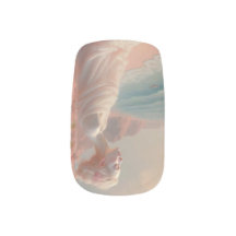 Ethereal Woman on Dreamy Beach