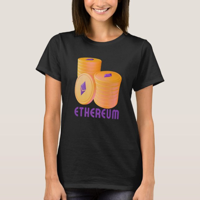 Ethereum Blockchain ETH Cryptocurrency Decentraliz T-Shirt (Front)