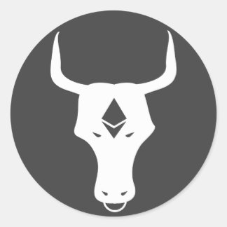 Ethereum Bull Classic Round Sticker