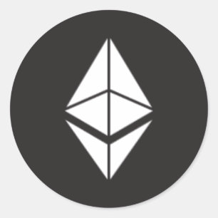 Ethereum coin Round sticker