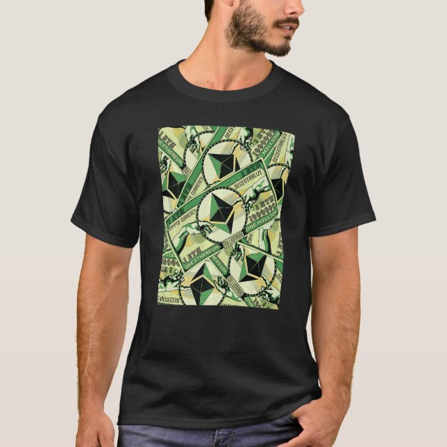 Ethereum Crypto ETH Millionaire Graphic T-Shirt (Front)