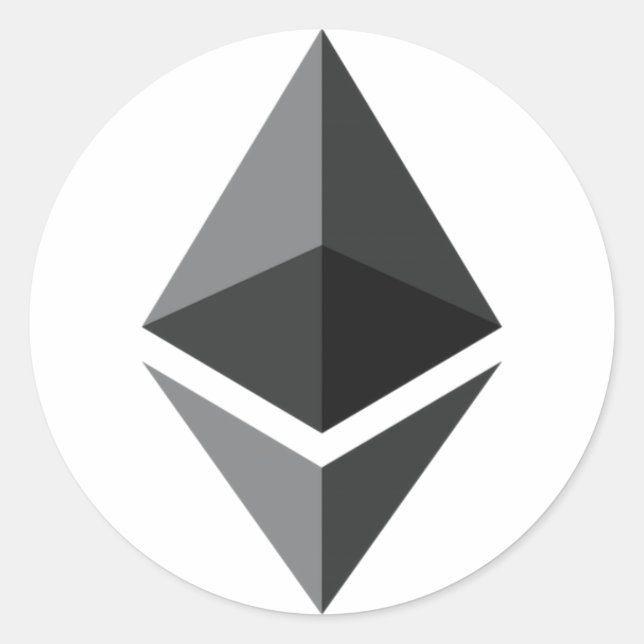 Ethereum - Cryptocurrency Super PAC Classic Round Sticker (Front)