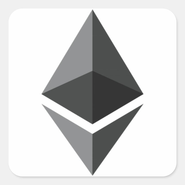 Ethereum - Cryptocurrency Super PAC Square Sticker (Front)