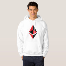 Ethereum ETH Black & Red Logo | Hoodie
