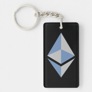 Ethereum ETH Grey & Blue Logo | Keychain