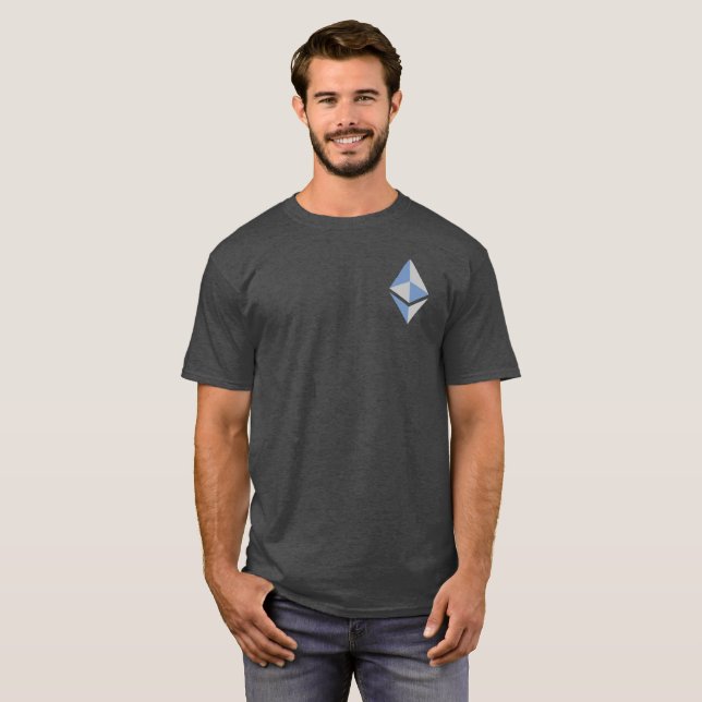 Ethereum ETH Grey & Blue Logo | Shirt (Front Full)