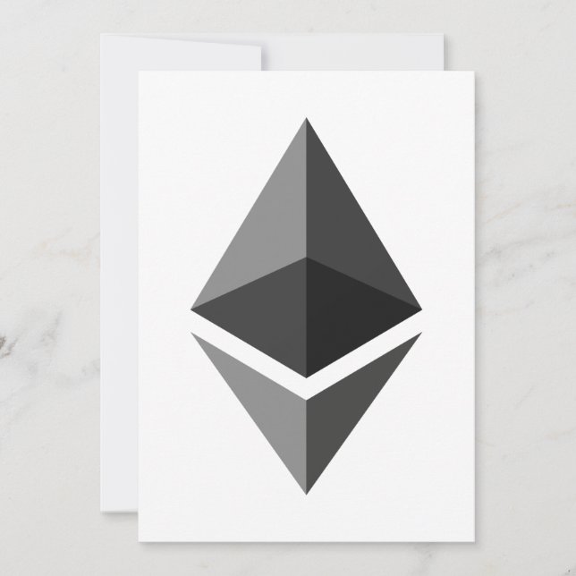 Ethereum Grey Icon Invitation (Front)