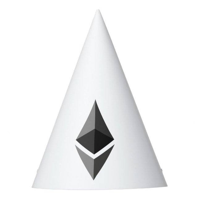 Ethereum Grey Icon Party Hat (Front)