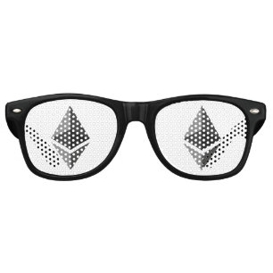 Ethereum Grey Icon Party Retro Sunglasses