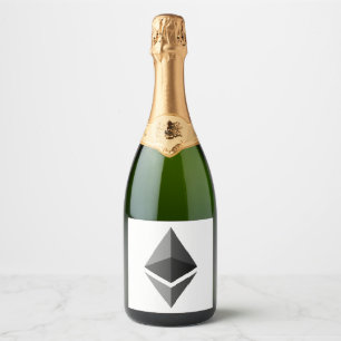 Ethereum Grey Icon Sparkling Wine Label