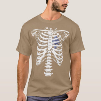 Ethereum Heart Skeleton Rib Cage Love ETH HODL Ske T-Shirt