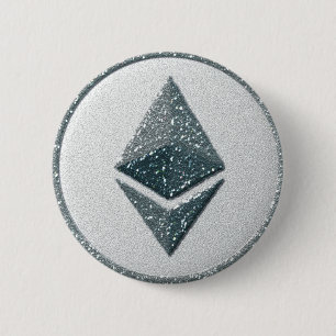 Ethereum logo 6 cm round badge