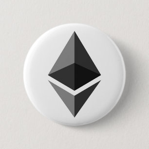 Ethereum Logo Symbol 6 Cm Round Badge