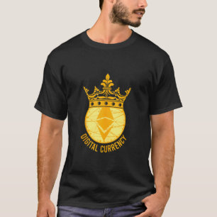 Ethereum Money King Crown Cryptocurrency Blockchai T-Shirt