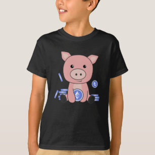 Ethereum Piggy Bank Hodl Coins Hold Digital T-Shirt