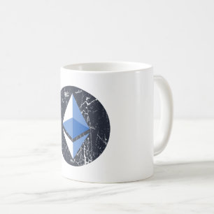 ethereum symbol grunge crypto cryptocurrency money coffee mug