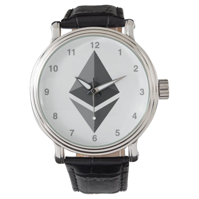 Ethereum Symbol Logo Crypto Cryptocurrency Cryptos Watch (Front)