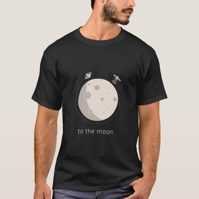 Ethereum to the moon | Ether Fan Premium T-Shirt (Front)