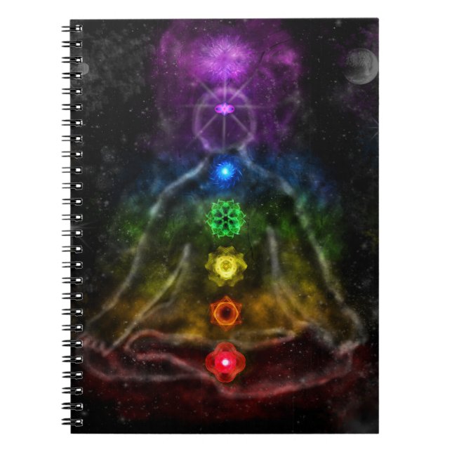 ETHERIC AURA CHAKRA SPIRAL NOTEBOOK (Front)