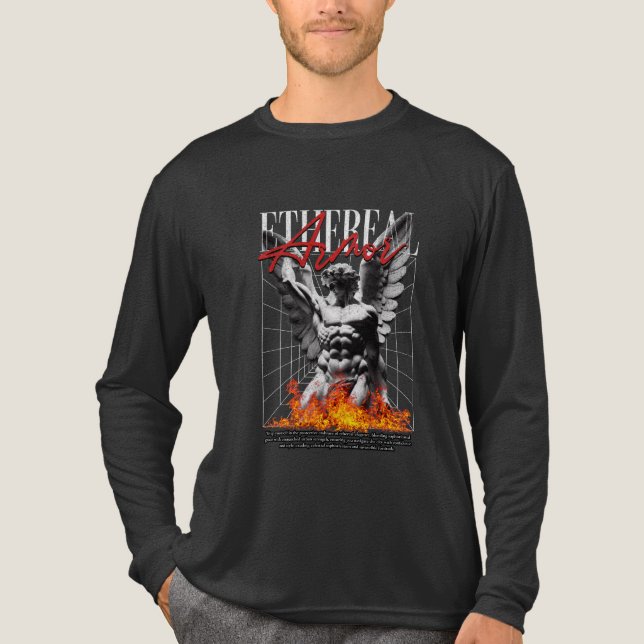 etherm armour angel design  Tri-Blend shirt (Front)