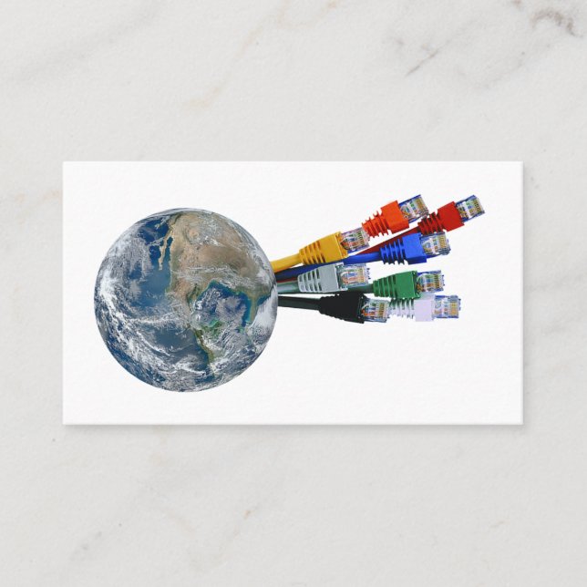 Ethernet Network Connected Earth Business Card (Front)