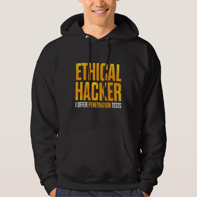 Ethical Hacker Cybersecurity It Pen Tester  12 Hoodie (Front)