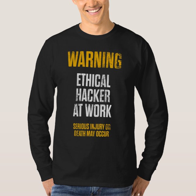 Ethical Hacker Cybersecurity It Pen Tester 2 T-Shirt (Front)