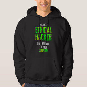 Ethical Hacker Cybersecurity It Pen Tester Hoodie