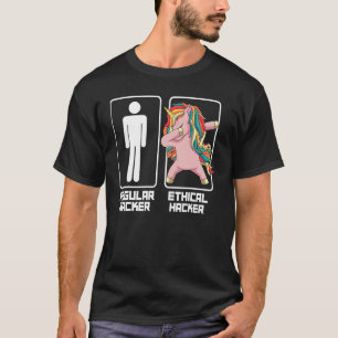 Ethical Hacker Unicorn Cyber Awareness Security Pr T-Shirt