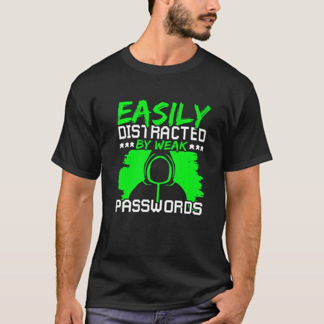 Ethical Hacking Cyber Security Expert & White Hat  T-Shirt (Front)