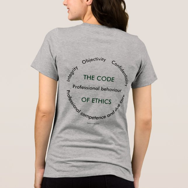 "Ethics! Ethics! Ethics!" Tri-Blend Shirt (Back)