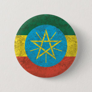 Ethiopia 6 Cm Round Badge