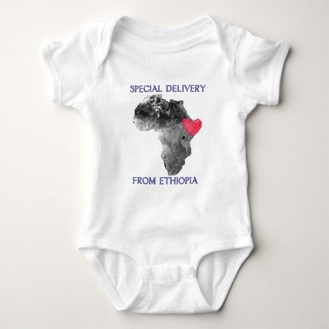 Ethiopia Adoption Baby Bodysuit (Front)