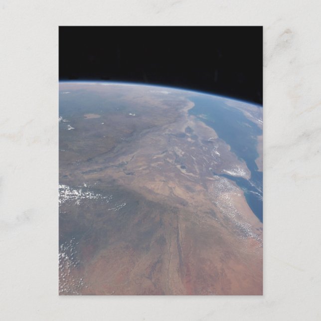 Ethiopia And Part Of The Red Sea Postcard (Front)