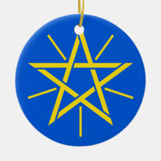 ETHIOPIA- Ceramic Christmas Ornament