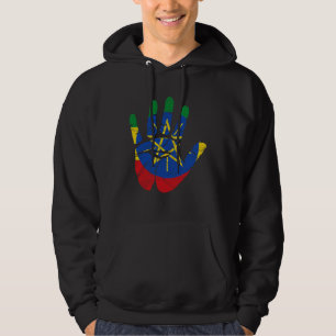 Ethiopia Ethiopian Africa Flag Proud Love Melanin  Hoodie