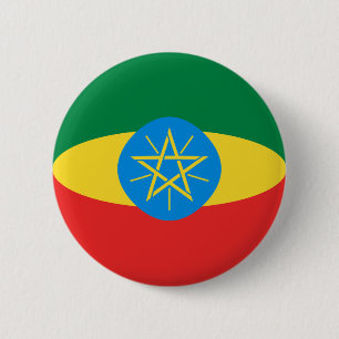 Ethiopia Fisheye Flag Button