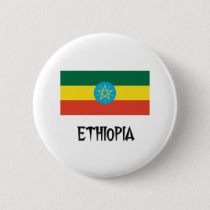 Ethiopia Flag 6 Cm Round Badge